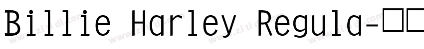 Billie Harley Regula字体转换